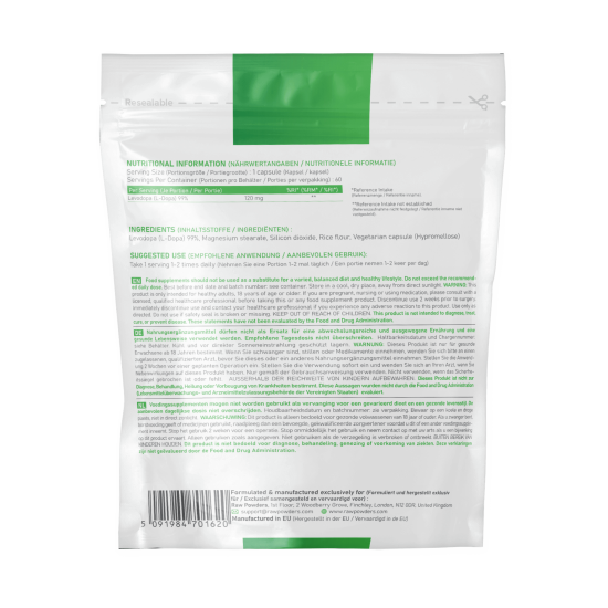 L-Dopa 120mg 60 capsules