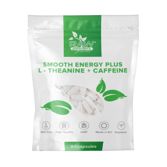 Smooth Energy Plus (L-theanine + Caffeine) 60 Capsules