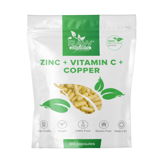 Zinc + Vitamin C + Copper 90 capsules